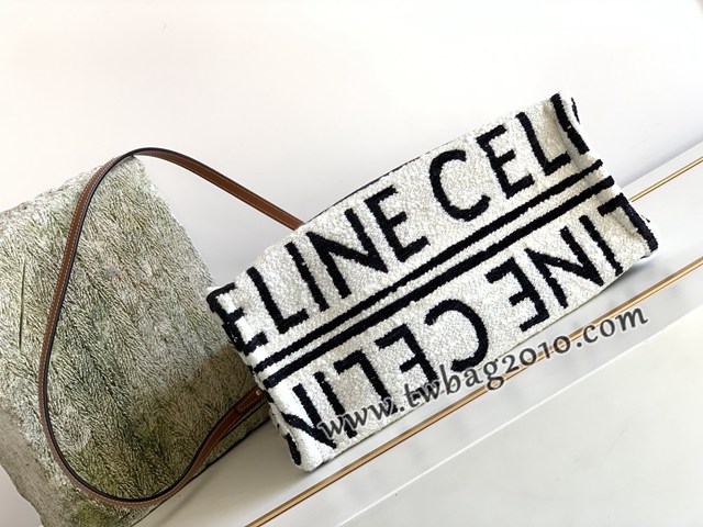 Celine專櫃2023秋季新款手提托特包 賽琳CABAS THAIS小號CELINE通體印花織物手袋 sldj2298